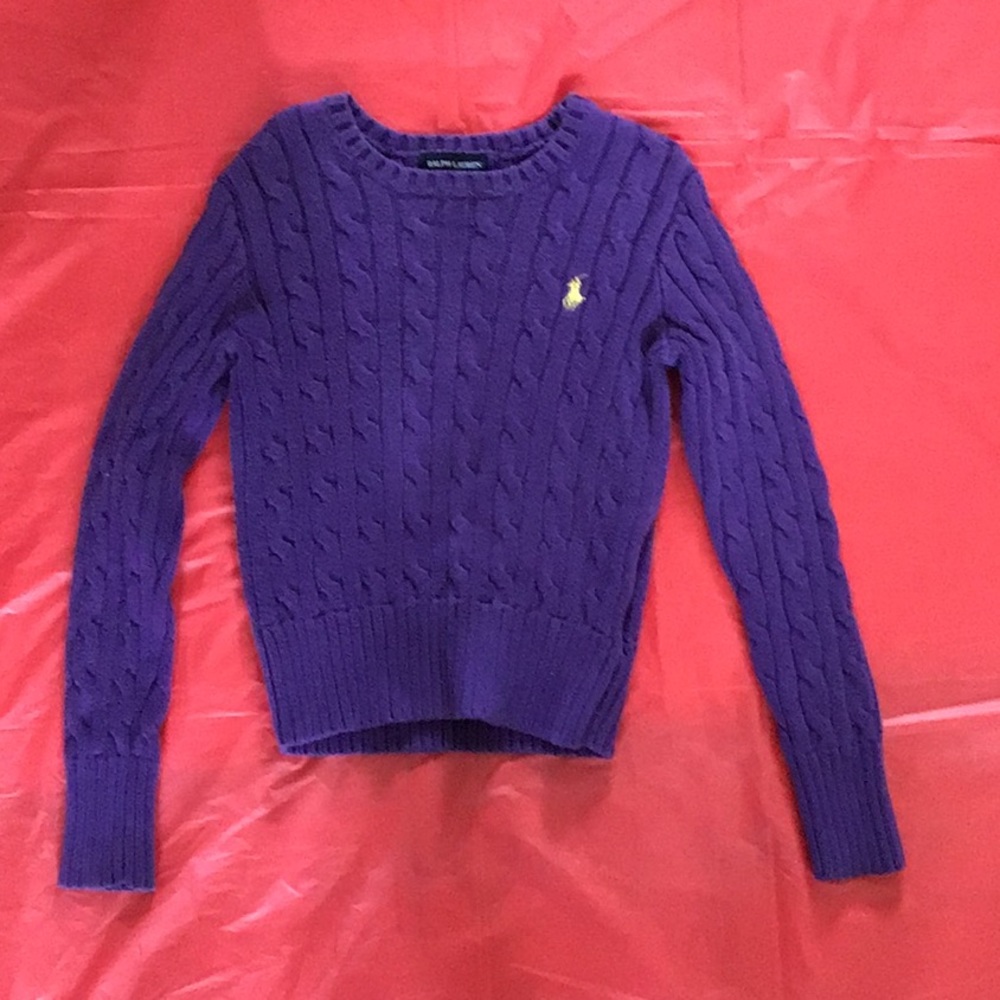 Purple Ralph Lauren kids sweater